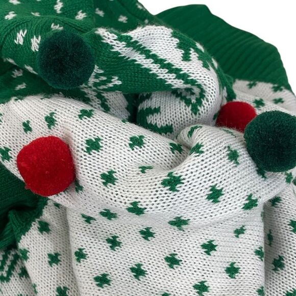 Smokey the Bear Only You Pom Pom Ugly Christmas Sweater Sz 3X - Picture 7 of 12